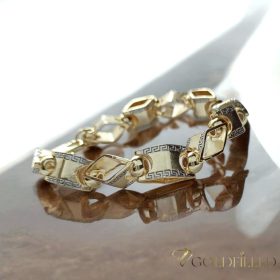   Gold-Filled Antiallergenic Bracelet 24cm /11mm Multicolor Color