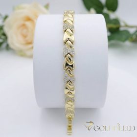 Gold-Filled Antiallergenic Bracelet 17cm/8mm 14K color