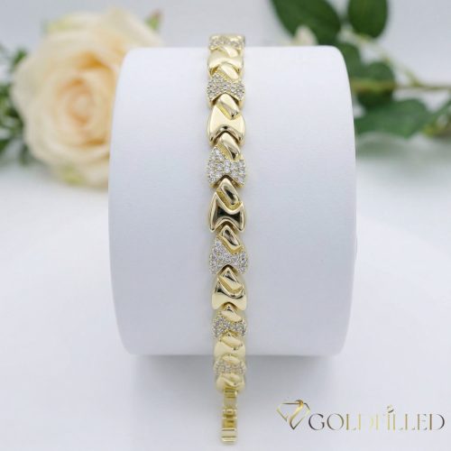 Gold-Filled Antiallergenic Bracelet 17cm/8mm 14K color