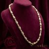Gold-Filled Antiallergenic Luxury Barakka Necklace 60 cm Long and 8 mm Wide (65g ) 14K Multicolor color