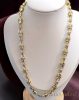 Gold-Filled Antiallergenic Luxury Barakka Necklace 60 cm Long and 8 mm Wide (65g ) 14K Multicolor color