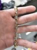Gold-Filled Antiallergenic Luxury Barakka Necklace 70 cm Long and 8 mm Wide (75g ) 14K Multicolor color