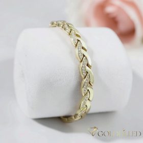 Gold-Filled Antiallergenic Bracelet 19cm/7mm 14K color