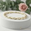 Gold-Filled Antiallergenic Bracelet 17cm/6mm 14K color
