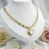Gold-Filled Antiallergenic Necklace 50cm/5,2mm + Pendant 18K color