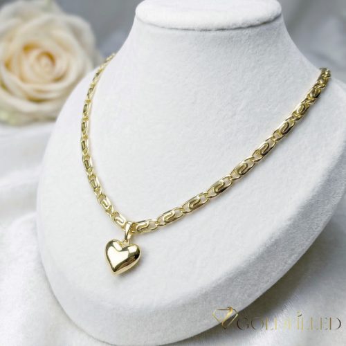 Gold-Filled Antiallergenic Necklace 50cm/5,2mm + Pendant 18K color
