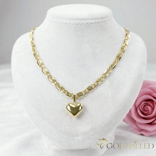 Gold-Filled Antiallergenic Necklace 50cm/5,2mm + Pendant 18K color
