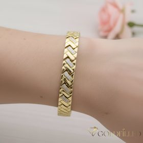 Gold-Filled Antiallergenic Bracelet 19cm/8mm 14K color