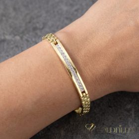 Gold-Filled Antiallergenic Bracelet 19cm/6mm 14K color