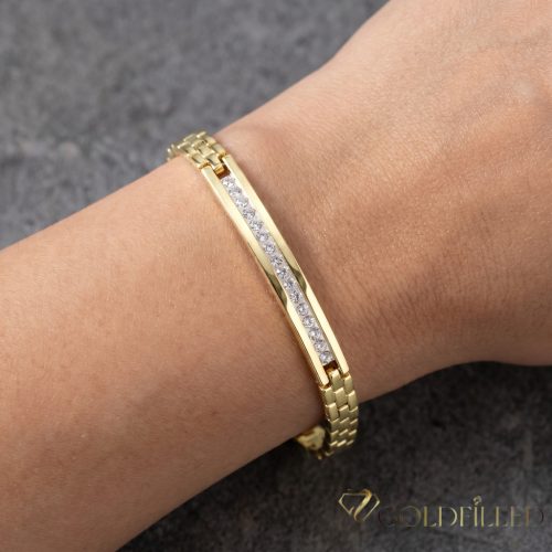 Gold-Filled Antiallergenic Bracelet 19cm/6mm 14K color