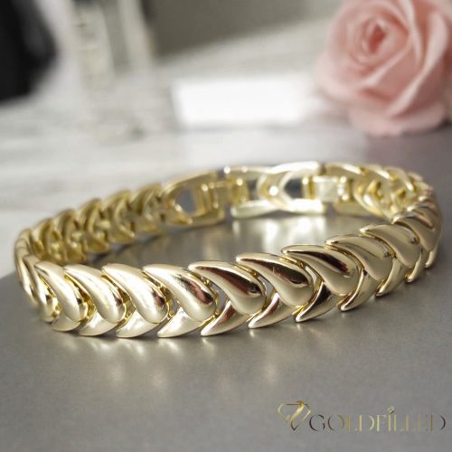 Gold-Filled Antiallergenic Bracelet 19cm/10mm 14K color