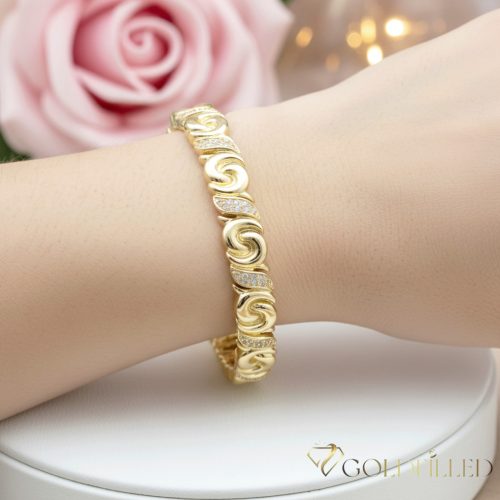 Gold-Filled Antiallergenic Bracelet 19cm/9mm 14K color