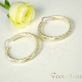 Gold-Filled Antiallergenic Hoop Earring 40mm 14K color