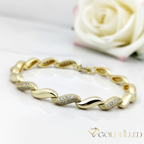 Gold-Filled Antiallergenic Bracelet 17cm/5mm 14K color