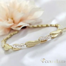 Gold-Filled Antiallergenic Bracelet Mult sizes 7mm 14K Color