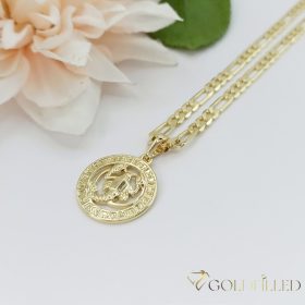   Gold-Filled Hypoallergenic Necklace 45cm / 4mm + Cancer Pendant 14K colour