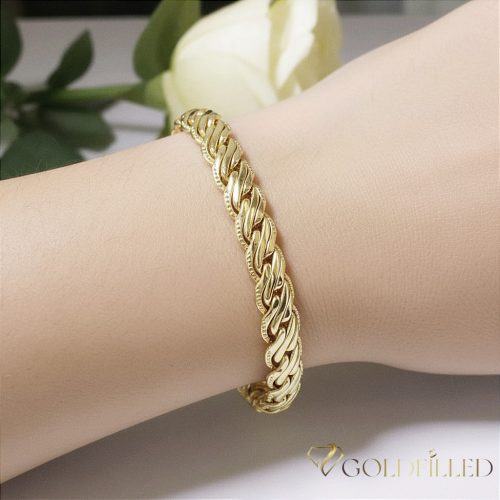 Gold-Filled Antiallergenic Bracelet 17,5cm/7mm 14K color