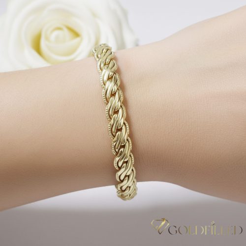 Gold-Filled Antiallergenic Bracelet 17,5cm/7mm 14K color
