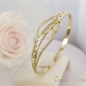   Gold-Filled Antiallergenic Bangle 4-16mm  Color (14K) diameter 60mm openable 