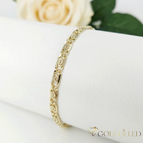 Gold-Filled Antiallergenic Bracelet 17cm/5mm 14K color