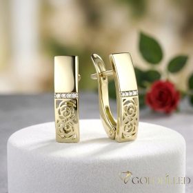 Gold-Filled Antiallergenic Earring 18 mm 18K Color