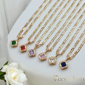   Gold-Filled Antiallergenic Luxury Necklace 45 cm Long and 3-6 mm Wide 14K color