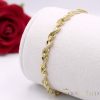 Gold-Filled Antiallergenic Necklace 45cm/7mm + Bracelet 17cm 14K Color