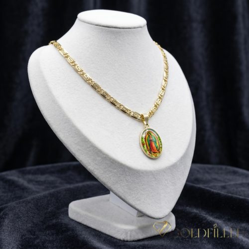 Gold-Filled Antiallergenic Necklace 50cm/5,2mm + Pendant 18K color
