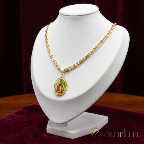 Gold-Filled Antiallergenic Necklace 50cm/5,2mm + Pendant 18K color
