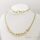 Gold-Filled Antiallergenic Necklace 45cm/3-10mm + Bracelet 17-20cm  14K Color