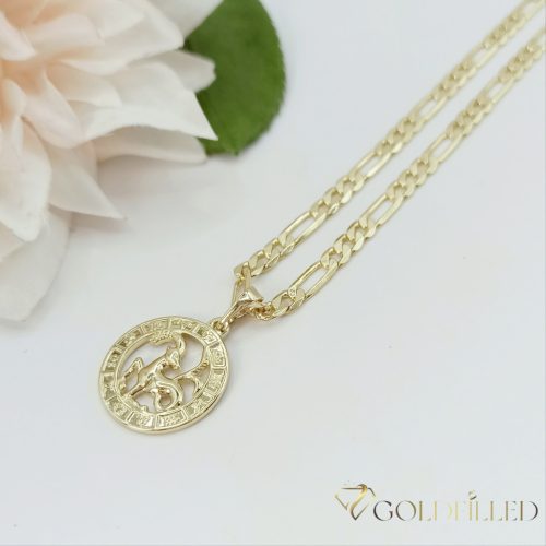 Gold-Filled Antiallergenic Necklace 45cm / 4mm  Medallion 14K color