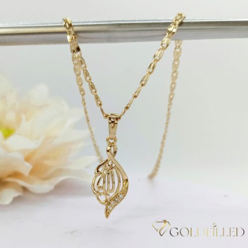 Gold-Filled Antiallergenic Luxury Necklace 45 cm Long and 3mm Wide 18K color