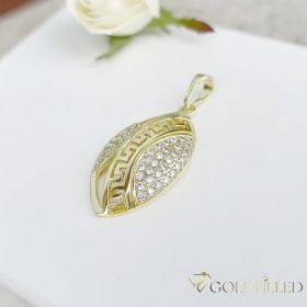 Gold-Filled Antiallergenic Pendant 32 mm 14K color