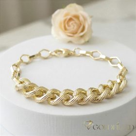 Gold-Filled Antiallergenic Bracelet 19cm/7-10mm 14K color
