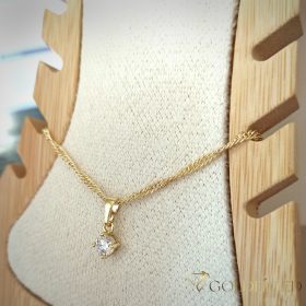 Gold-Filled Anklet 27cm/2mm Color 14K