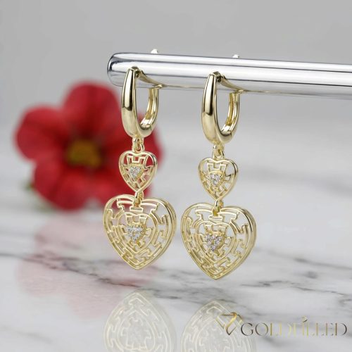 Gold-Filled Antiallergenic Earrings 48mm 14K Color