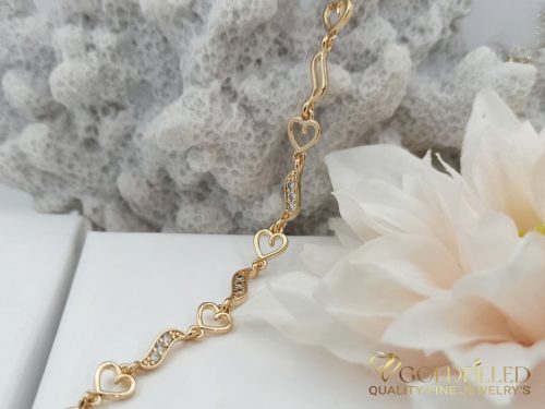 Gold-Filled Antiallergenic Bracelet 19cm /3mm 18K