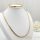 Gold-Filled Antiallergenic Necklace 50cm/4,5mm + Bracelet 20cm  14K Color