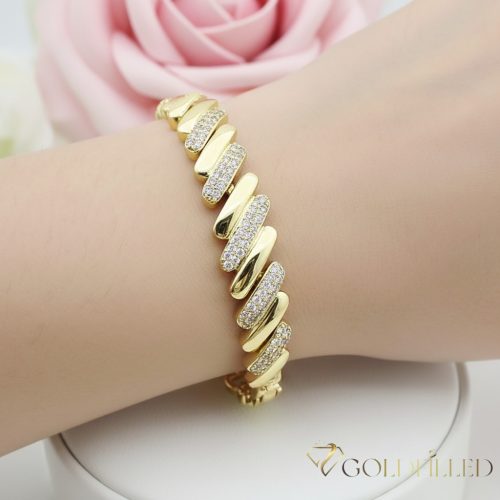 Gold-Filled Antiallergenic Bracelet 17cm/10mm 14K color