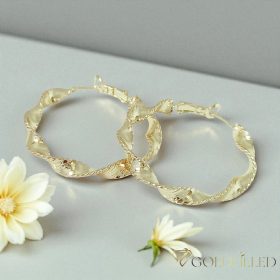 Gold-Filled Antiallergenic Hoop Earring 40mm 14K color