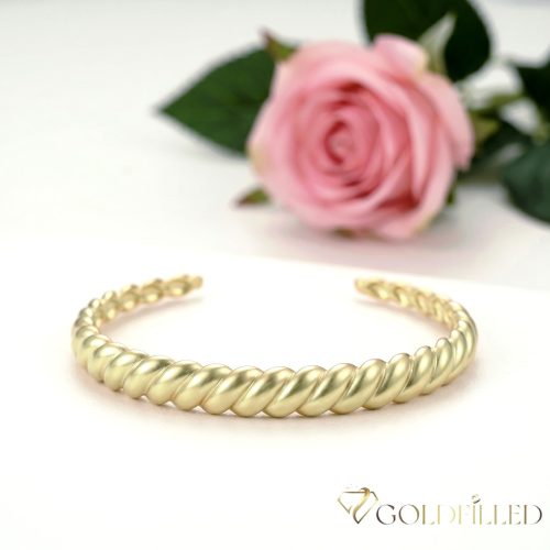 Gold-Filled Antiallergenic Bangle 4-10mm  Color (14K) diameter 60mm 