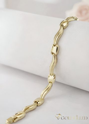 Gold-Filled Antiallergenic Bracelet 17cm/7mm 14K color