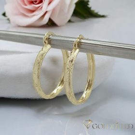 Gold-Filled Antiallergenic  Hoop Earring 30mm 14K color