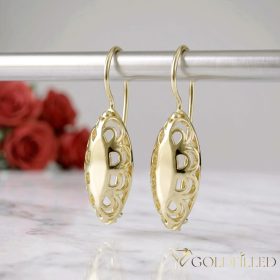 Gold-Filled Antiallergenic Earrings 38mm 14K Color