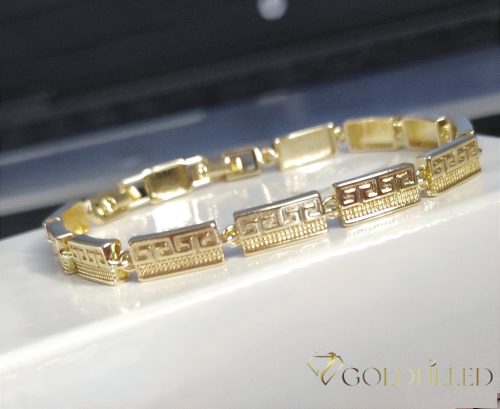 Gold-Filled Antiallergenic Bracelet 17cm/6mm 14K color