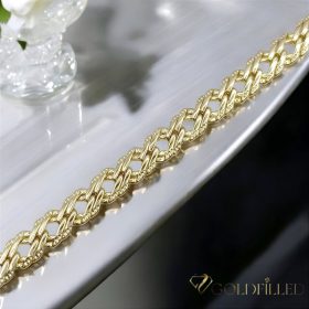 Gold-Filled Antiallergenic Bracelet 19cm/5,5mm 14K color