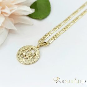   Gold-Filled Antiallergenic Necklace 45cm / 4mm +  Medallion 14K color
