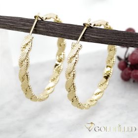 Gold-Filled Antiallergenic  Hoop Earring 35mm 14K color