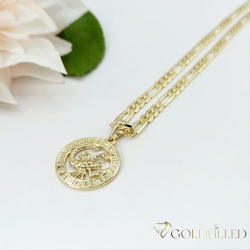 Horoscope Necklaces  45cm/ 4mm 14K color 