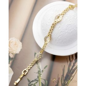 Gold-Filled Antiallergenic Bracelet 19cm/4-8mm 14K color